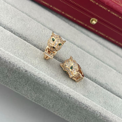 [Stellar Jewelry]FULL PAVE LEOPARD HEAD EAR CUFFS