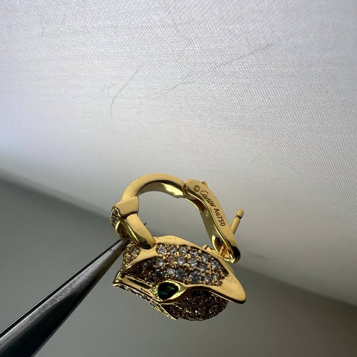 [Stellar Jewelry]FULL PAVE LEOPARD HEAD EAR CUFFS