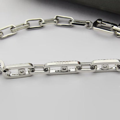 [Stellar Jewelry]Move Link Pave Diamond Necklace