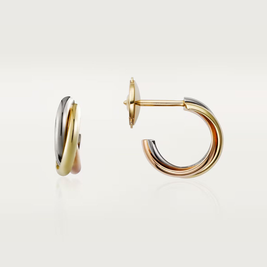 [Stellar Jewelry]TRINITY ON DIAMOND MINI EARRINGS