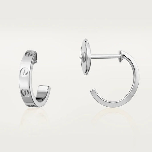 [Stellar Jewelry]LOVE EARRINGS 2.65MM SILVER