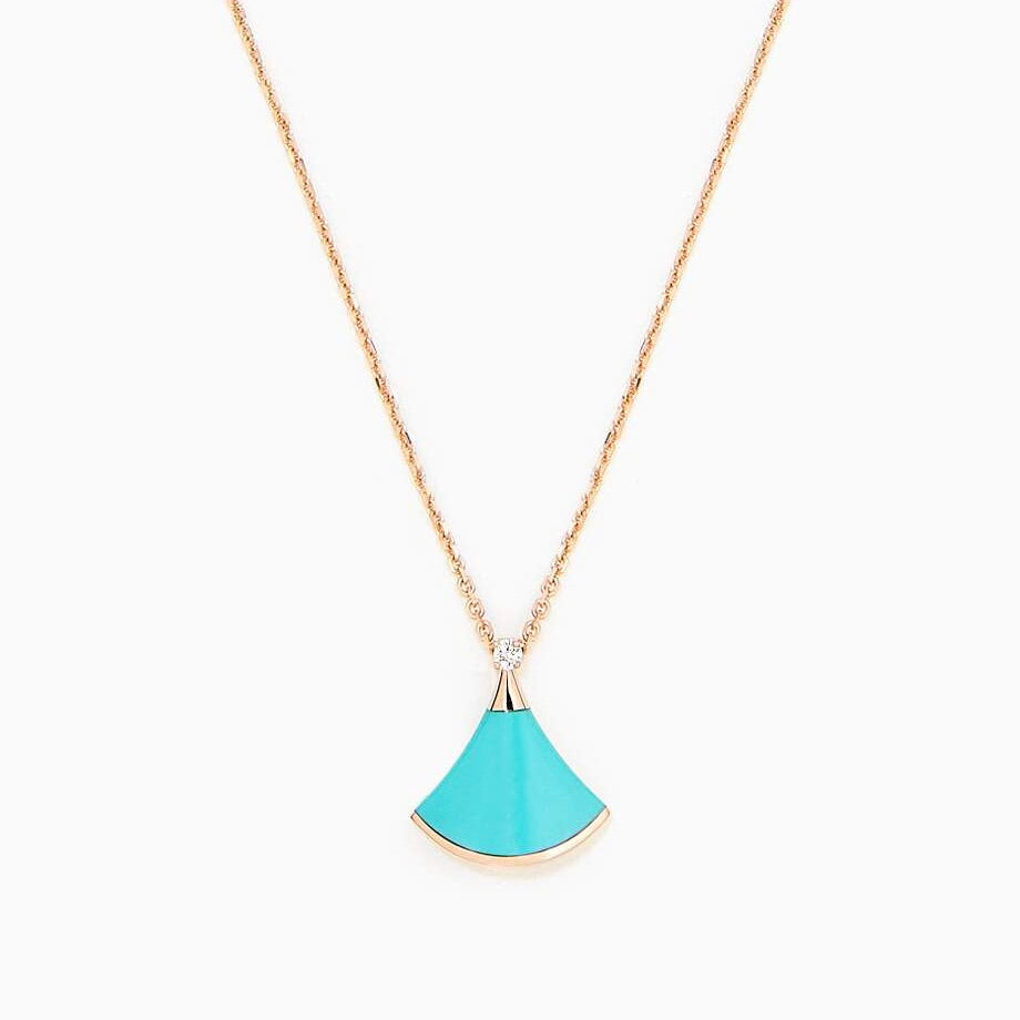 [Stellar Jewelry]DREAM NECKLACE TURQUOISE PINK GOLD