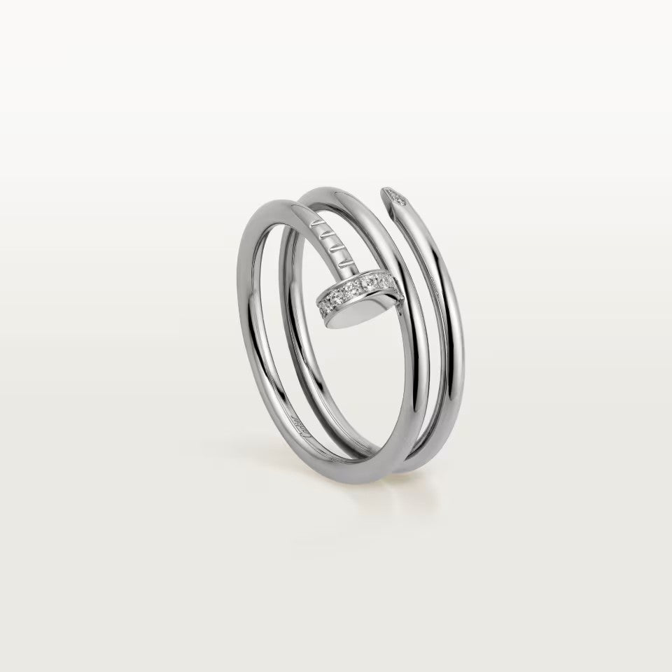 [Stellar Jewelry]JUSTE RING 4.8MM HALF DIAMOND