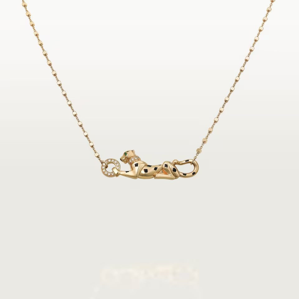 [Stellar Jewelry]PANTHERE FULL DIAMOND NECKLACE