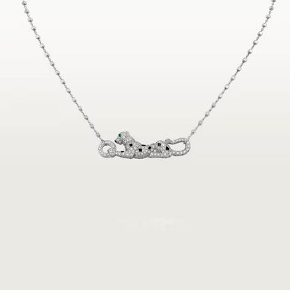 [Stellar Jewelry]PANTHERE PAVED DIAMOND NECKLACE