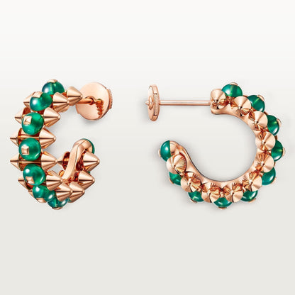 [Stellar Jewelry]CLASH 7.9MM AGATE CHALCEDONY EARRINGS