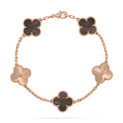 [Stellar Jewelry] CLOVER 5 MOTIF GRAY MOP BRACELET COLLECTION