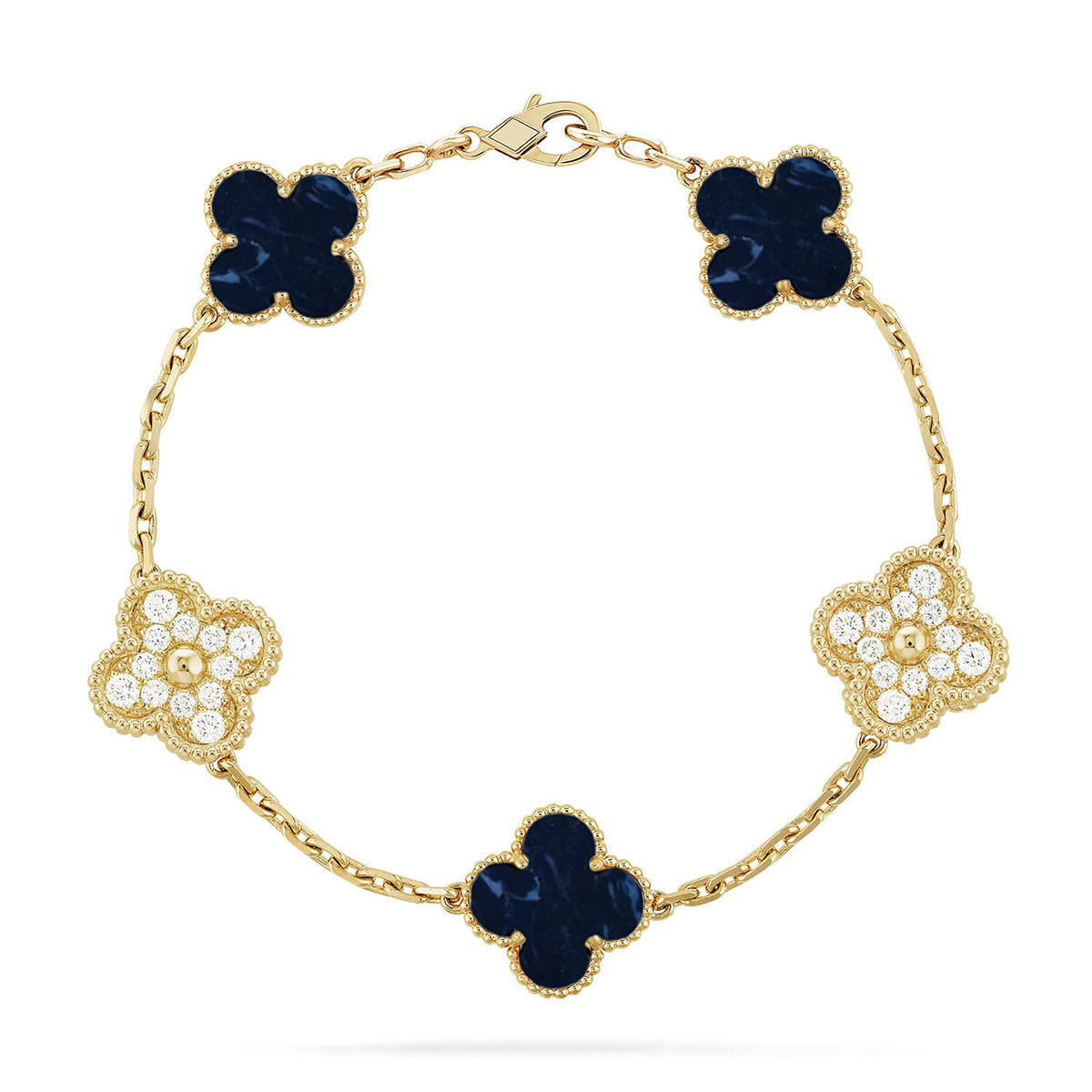 [Stellar Jewelry]CLOVER 5 MOTIF PIETERSITE BRACELET COLLECTION