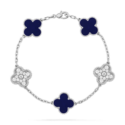 [Stellar Jewelry]CLOVER 5 MOTIF LAPIS LAZULI BRACELET COLLECTION
