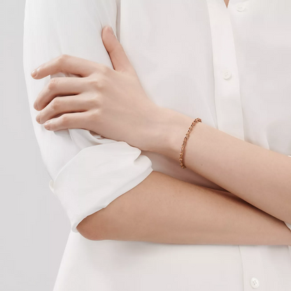 [Stellar jewels]HARDWEAR MICRO LINK 44 MOTIF PINK GOLD BRACELET