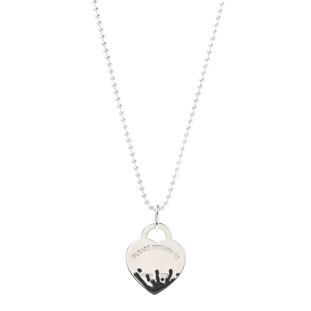 [Stellar jewels]COLOUR HEART SPLASH TAG NECKLACE