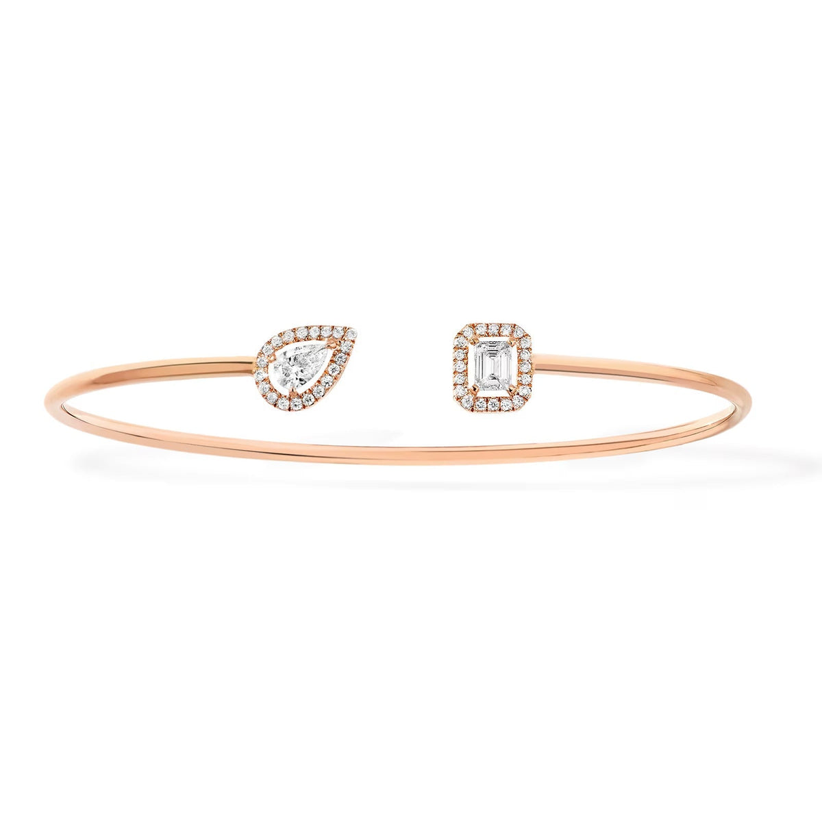 [Stellar Jewelry]JONC FLEX MY TWIN TOI & MOI SILVER DIAMOND BRACELET