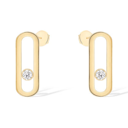 [Stellar Jewelry]MOVE UNO SMALL 1 DIAMOND EARRINGS