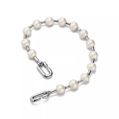 [Stellar jewels]PEARL 7-8MM SILVER BRACELET