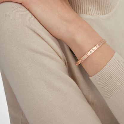 [Stellar Jewelry]ZERO 1 PINK GOLD 12 DIAMONDS BRACELET