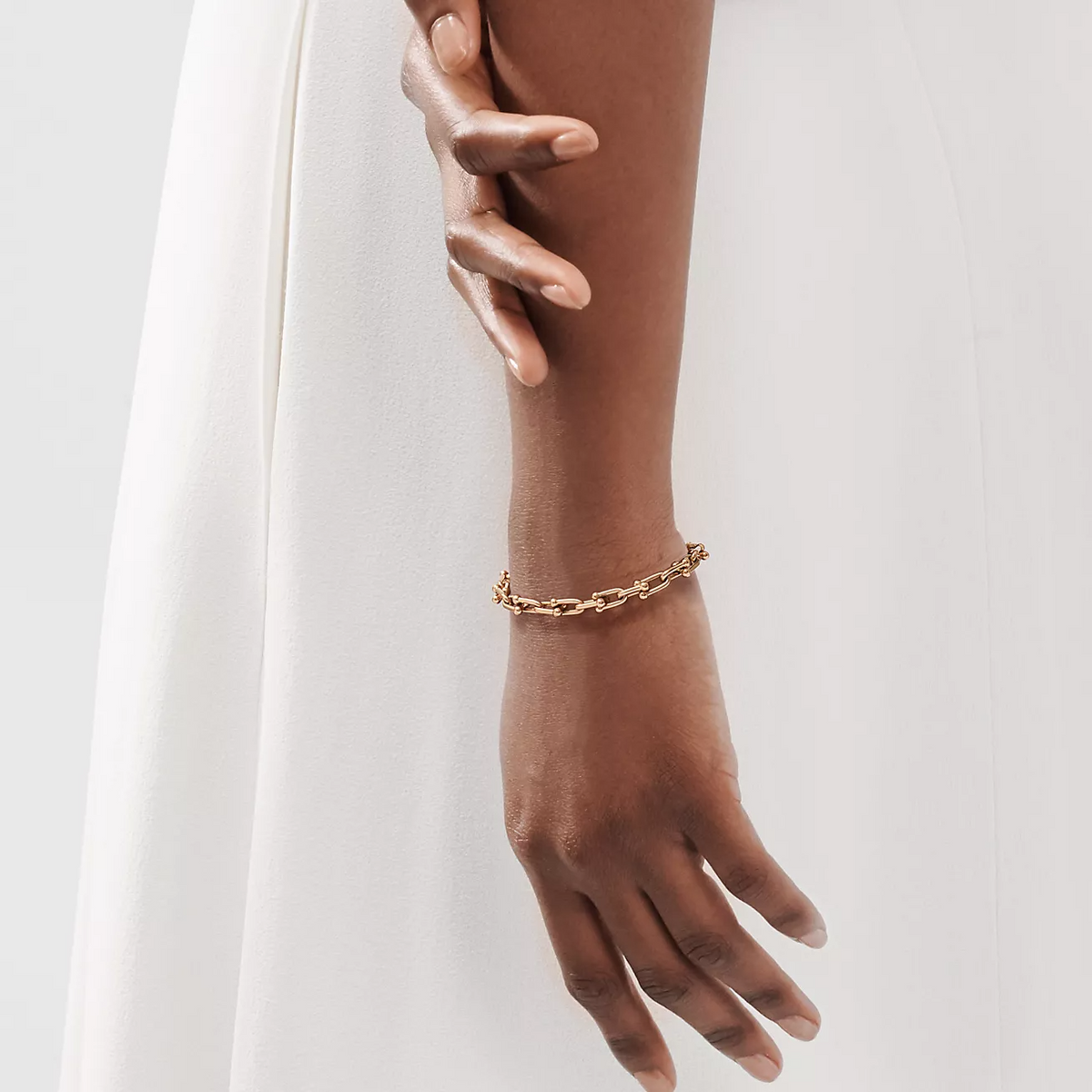 [Stellar jewels]HARDWEAR SMALL LINK 26 MOTIF PINK GOLD BRACELET