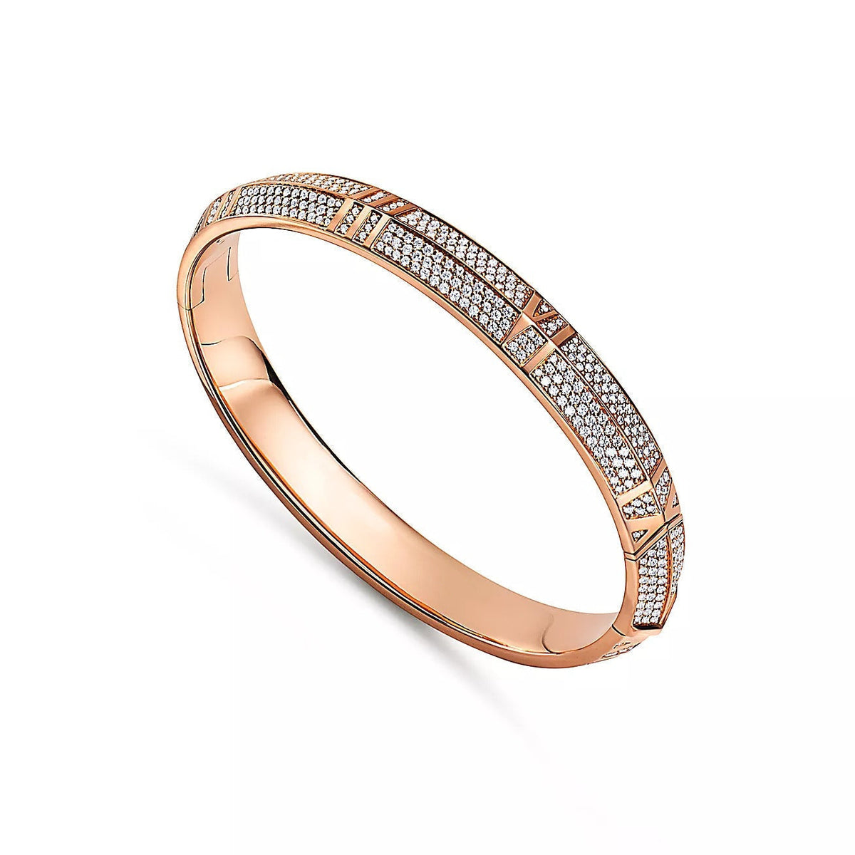 [Stellar jewels]ATLAS X PINK GOLD DIAMOND PAVED BRACELET