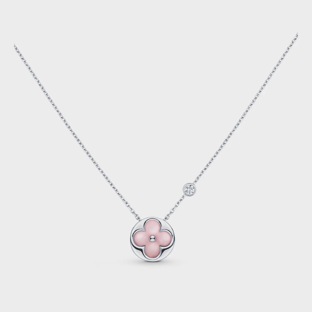 [Stellar Jewelry]SUN MOTIF PINK MOP SILVER BRACELET