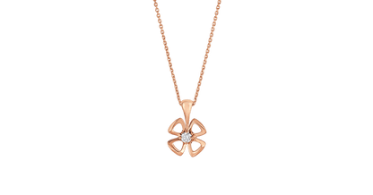 [Stellar Jewelry]FIOREVER NECKLACE DIAMOND CENTER