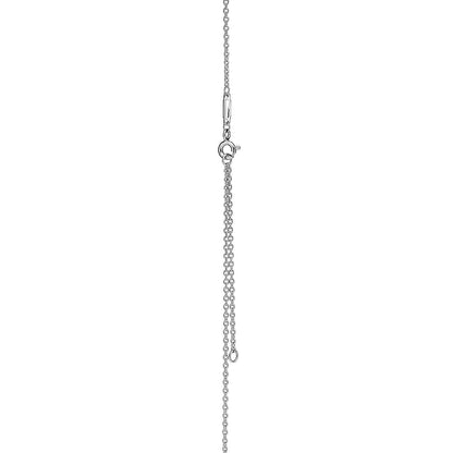 [Stellar jewels]KNOT PENDANT SILVER DIAMOND NECKLACE
