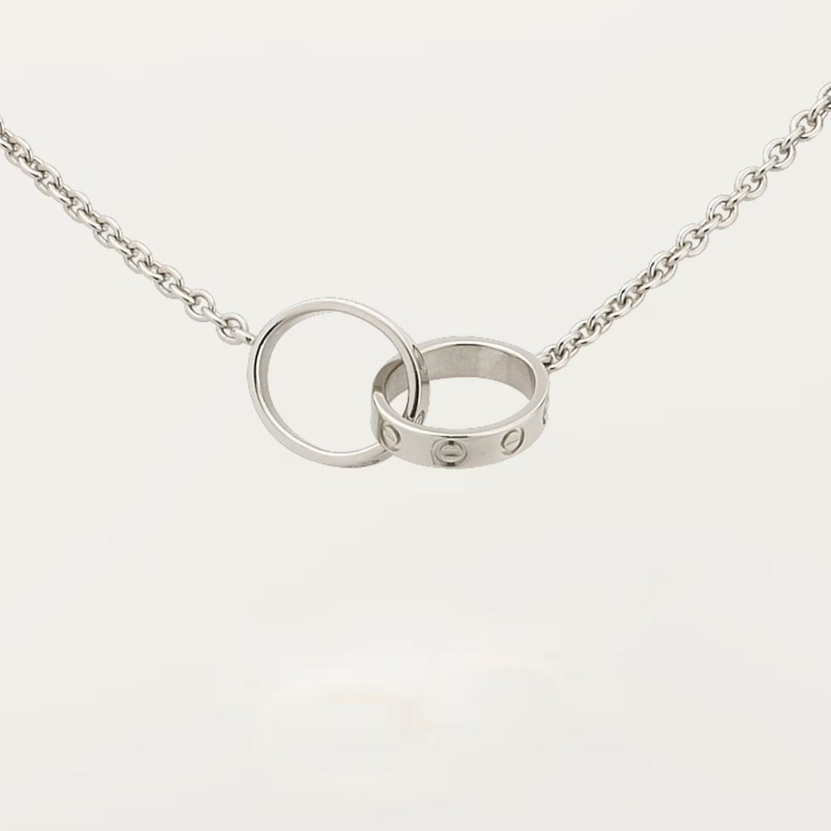 [Stellar Jewelry]LOVE DOUBLE RING NECKLACE