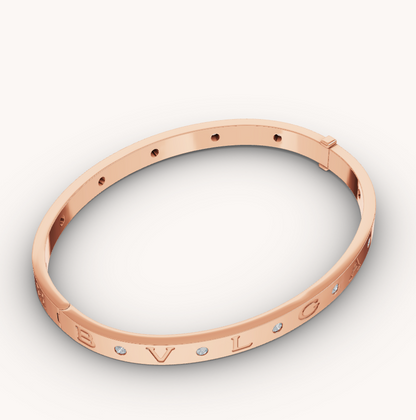 [Stellar Jewelry]ZERO 1 PINK GOLD 12 DIAMONDS BRACELET