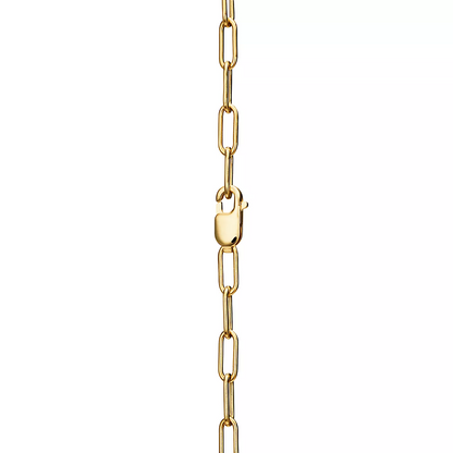 [Stellar jewels]LOCK NECKLACE MEDIUM PENDANT GOLD PAVED DIAMONDS