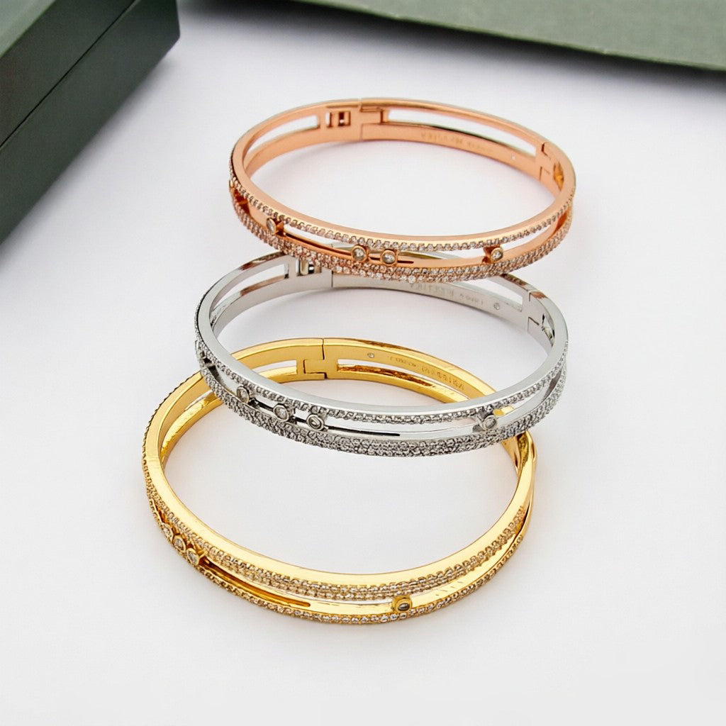 [Stellar Jewelry]Move Romane pavé bangle