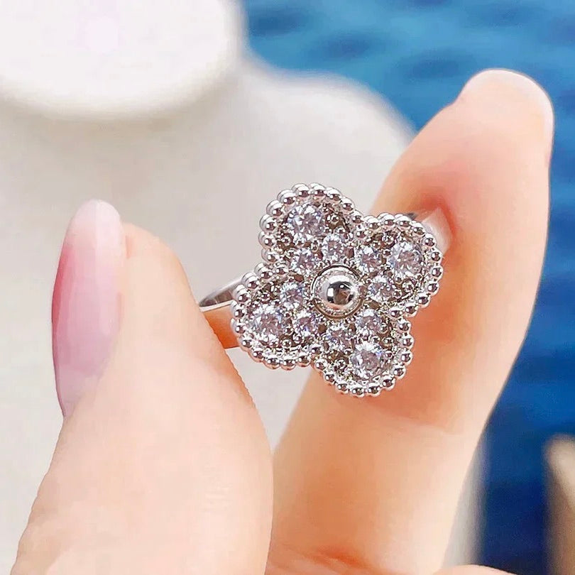 [Stellar Jewelry]CLOVER DIAMOND RING