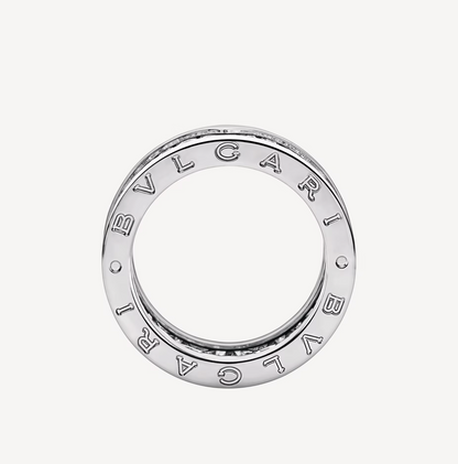 [Stellar Jewelry]ZERO 1 WITH PAVED DIAMONDS ON THE SPIRAL RING