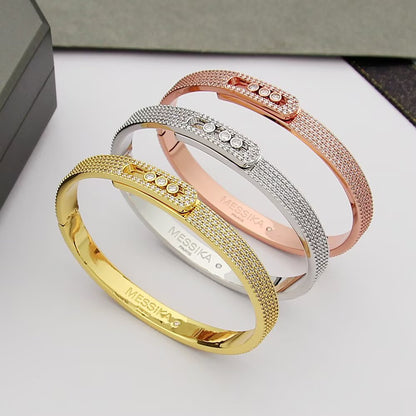 [Stellar Jewelry]Move Noa Full Pavé Diamond Bangle Bracelet