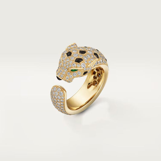 [Stellar Jewelry]PANTHERE SPOTTED FULL DIAMOND MEDIUM RING