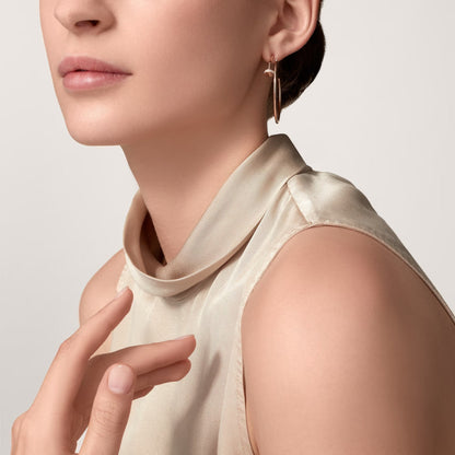 [Stellar Jewelry]JUSTE HALF DIAMOND LARGE EARRINGS