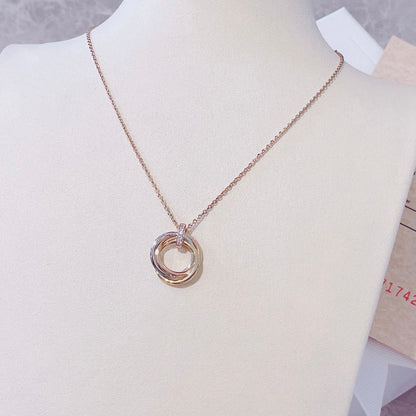 [Stellar Jewelry]TRINITY NECKLACE GOLD  DIAMONDS