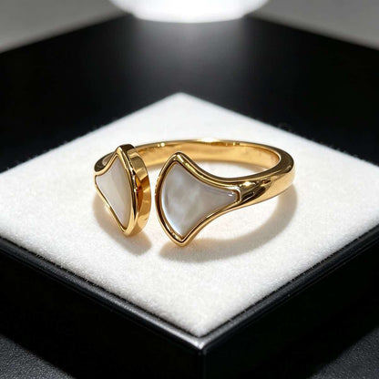 [Stellar Jewelry]BVLGARI Double Fan Open-Faced Ring