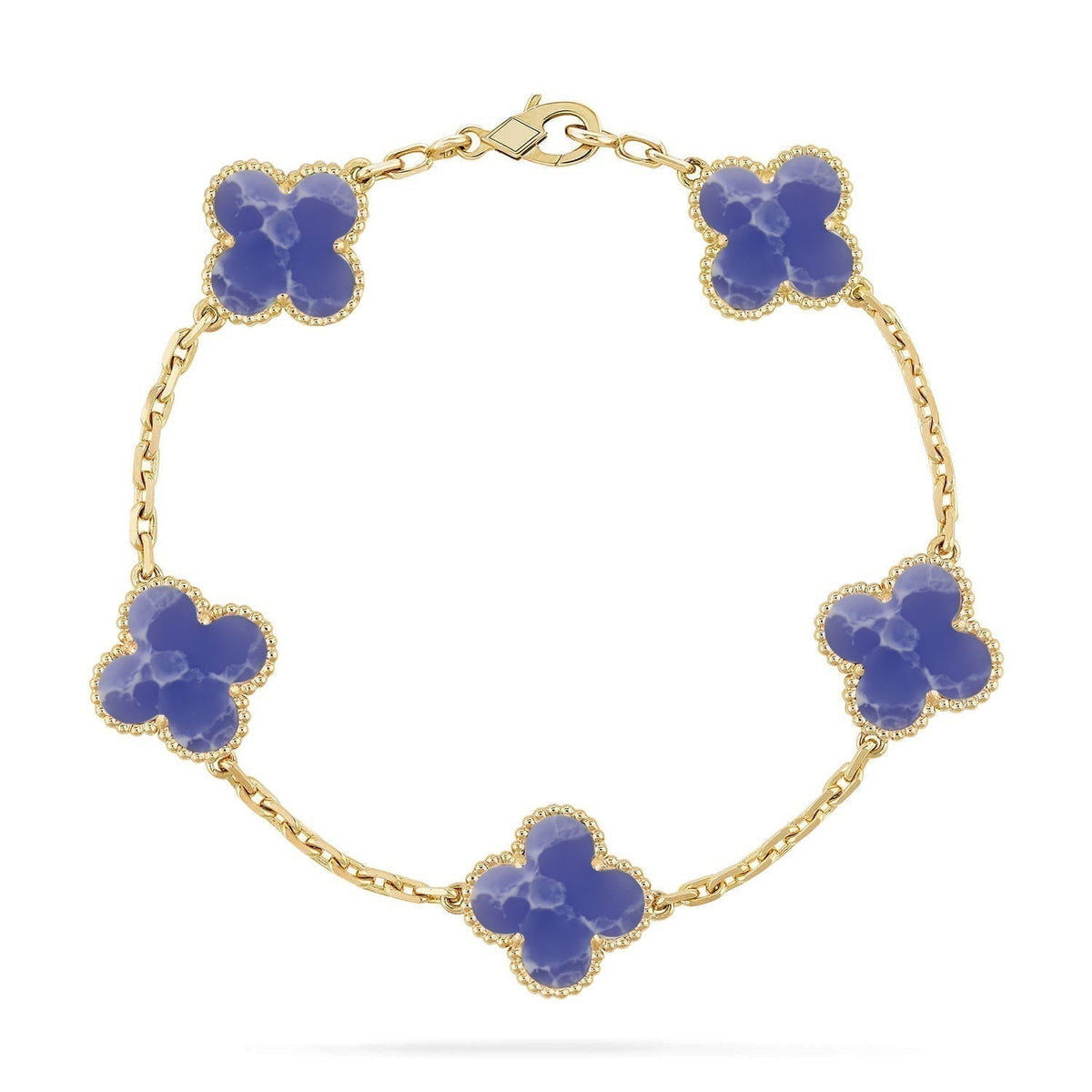 [Stellar Jewelry]CLOVER 5 MOTIF BLUE VEINS BRACELET COLLECTION
