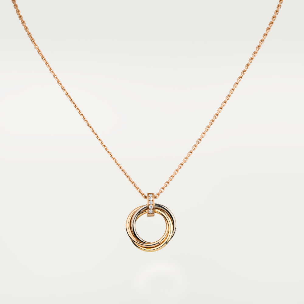 [Stellar Jewelry]TRINITY NECKLACE GOLD  DIAMONDS