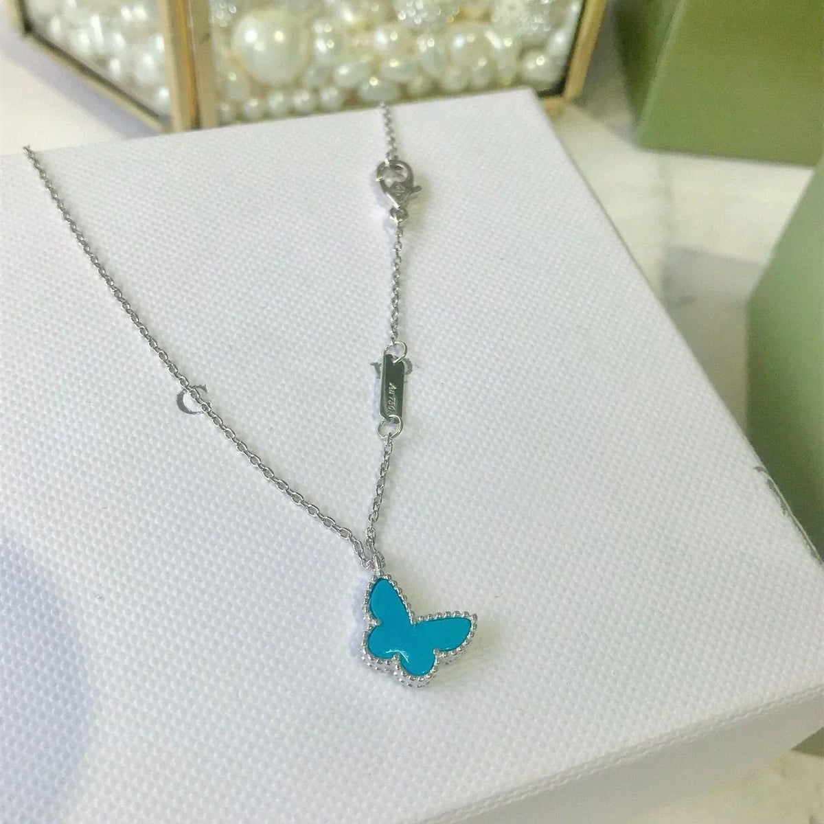 [Stellar Jewelry]BUTTERFLY TURQUOISE BUTTERFLY BRACELET SILVER
