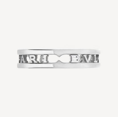 [Stellar Jewelry]ZERO 1 ONE-BAND WITH OPENWORK LOGO SPIRAL RING