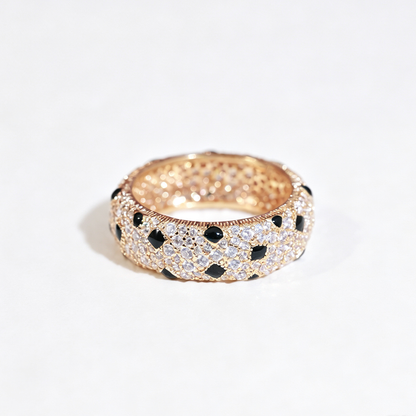 [Stellar Jewelry]PANTHERE SPOTTED FULL DIAMOND RING