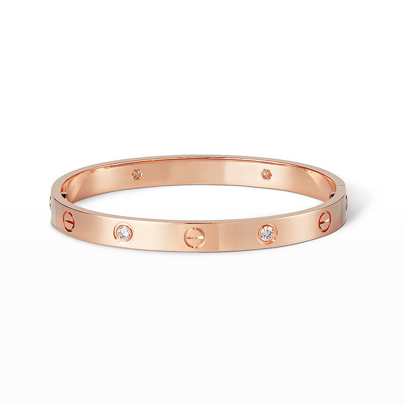[Stellar Jewelry]LOVE BRACELET 6.1MM 4 DIAMONDS