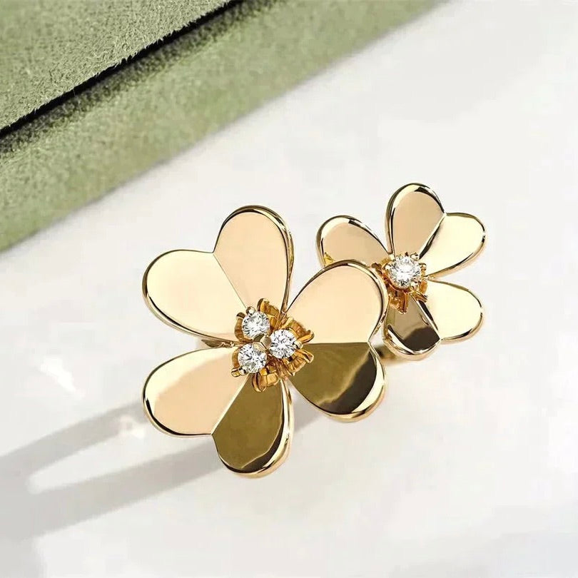 [Stellar Jewelry]CLOVER COMOS GOLD DIAMOND RING