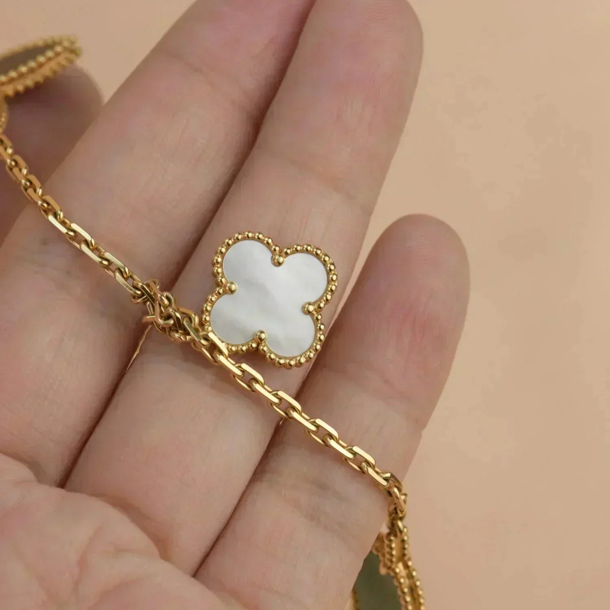 [Stellar Jewelry]LUCKY SPRING 5 MOTIF GOLD BRACELET