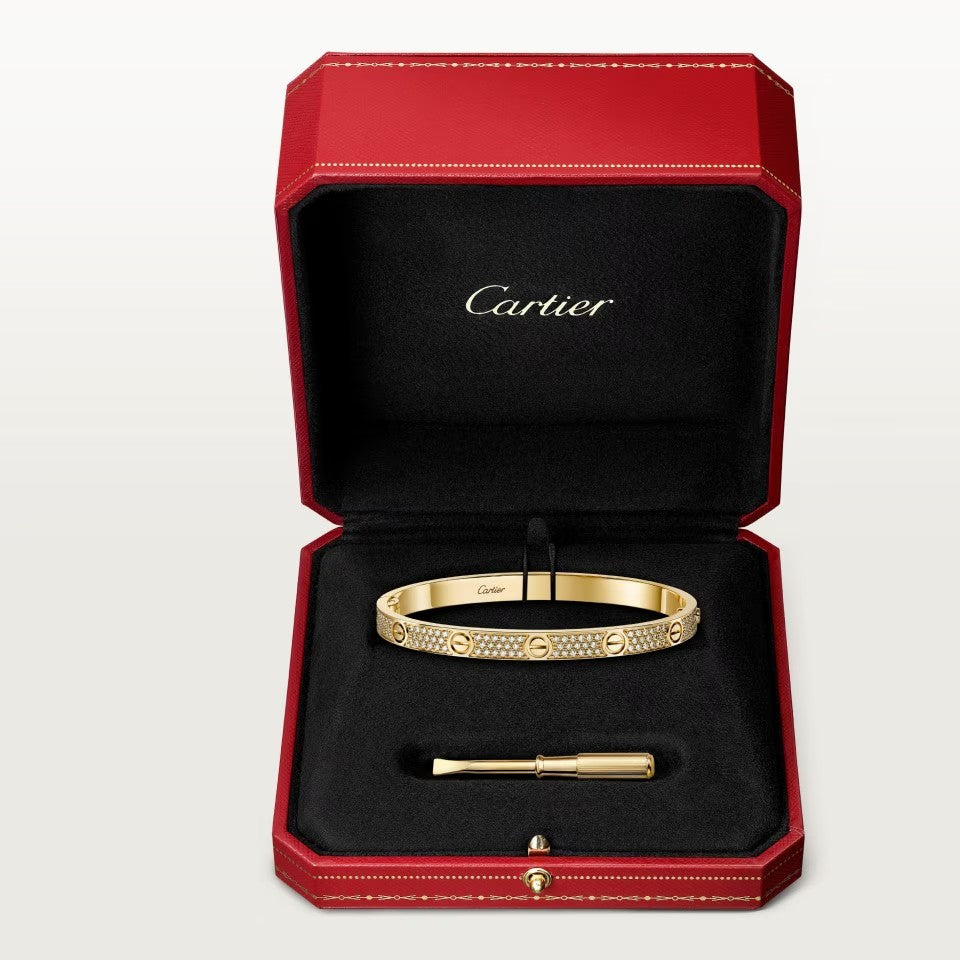 [Stellar Jewelry]LOVE BRACELET 4.8MM DIAMOND-PAVED