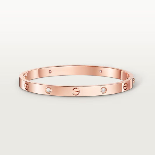 [Stellar Jewelry]LOVE BRACELET 4.8MM 4 DIAMONDS