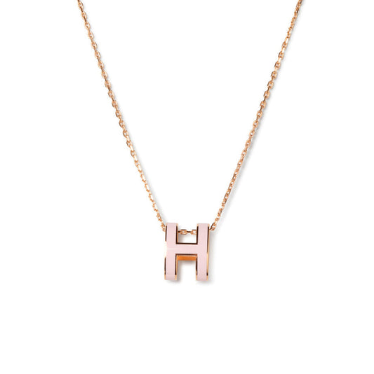 [Stellar Jewelry]POP H PEDANT PINK GOLD