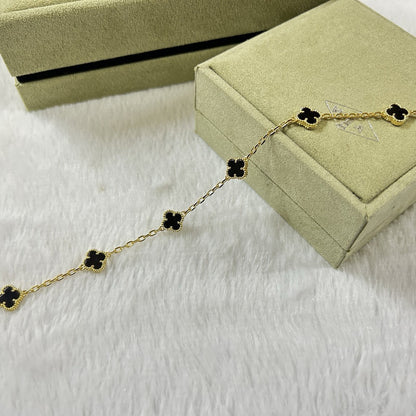 [Stellar Jewelry]CLOVER 6 MOTIF  ONYXS BRACELET