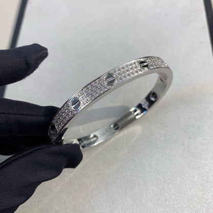 [Stellar Jewelry]LOVE BRACELET 6.1MM DIAMOND-PAVED CERAMIC