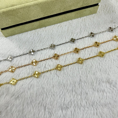 [Stellar Jewelry]CLOVER 6 MOTIF DIAMOND BRACELET