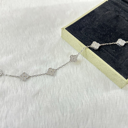 [Stellar Jewelry]CLOVER 6 MOTIF DIAMOND BRACELET